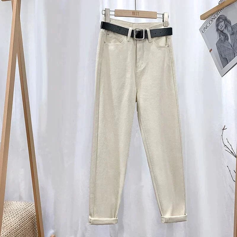 Stilla | Jeans Højtaljet Straight Leg Klassisk 5 Lomme Design Afslappet Komfort Online nu