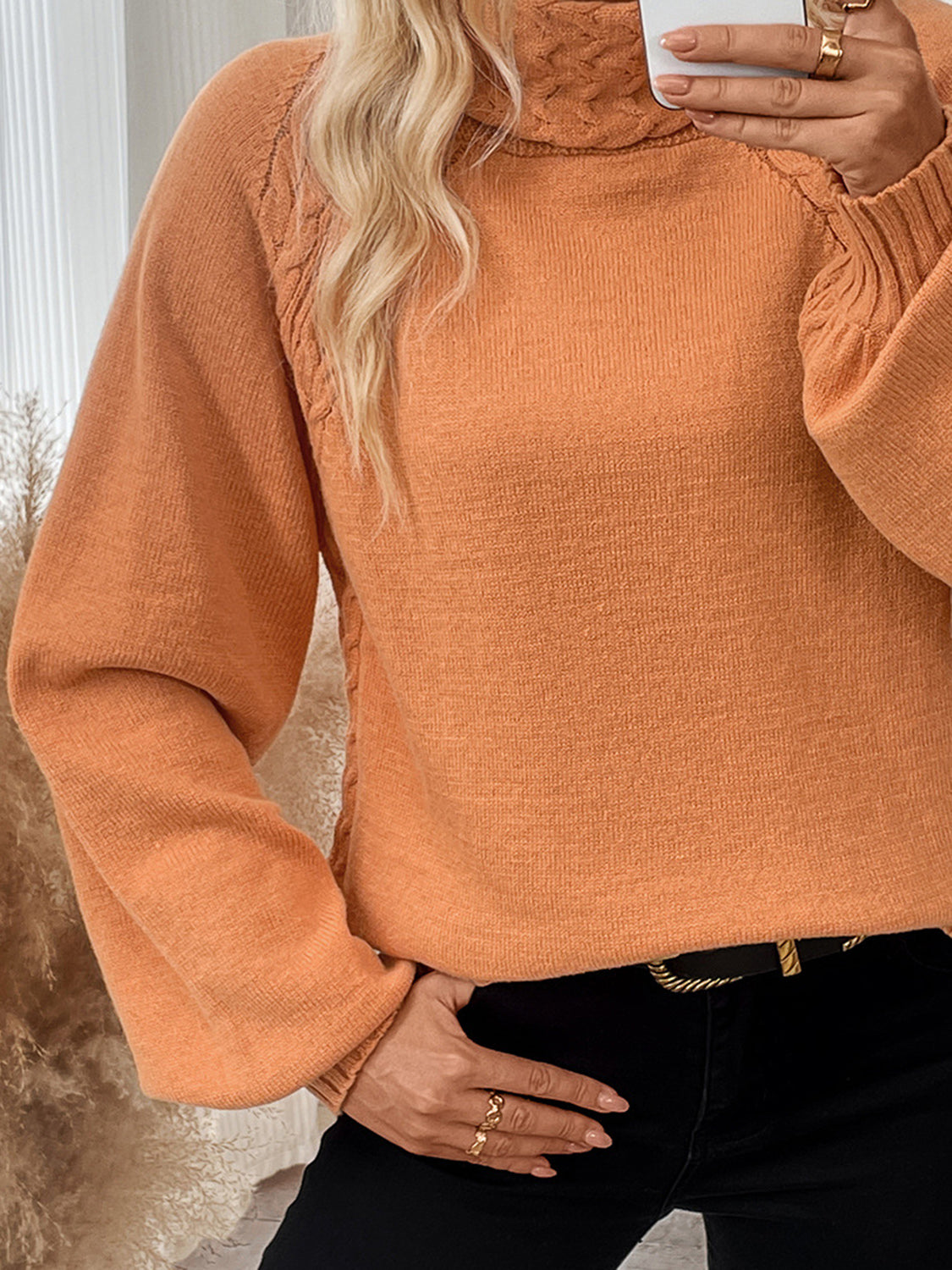 Stilla | Strik Turtleneck Langærmet Sweater Levere