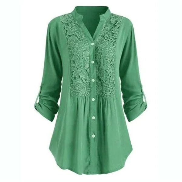 Stilla | Blouse Langærmet Bluse Med Blonde Online nu