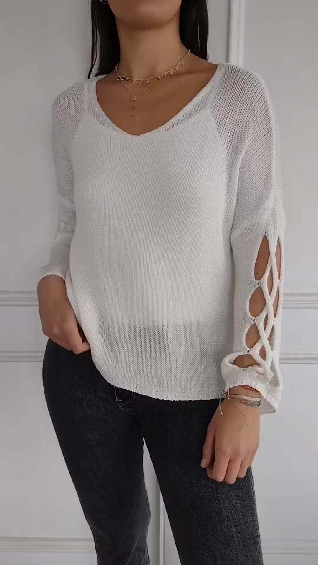 Stilla | Hollow Design Casual Sweater Justine Udsalg