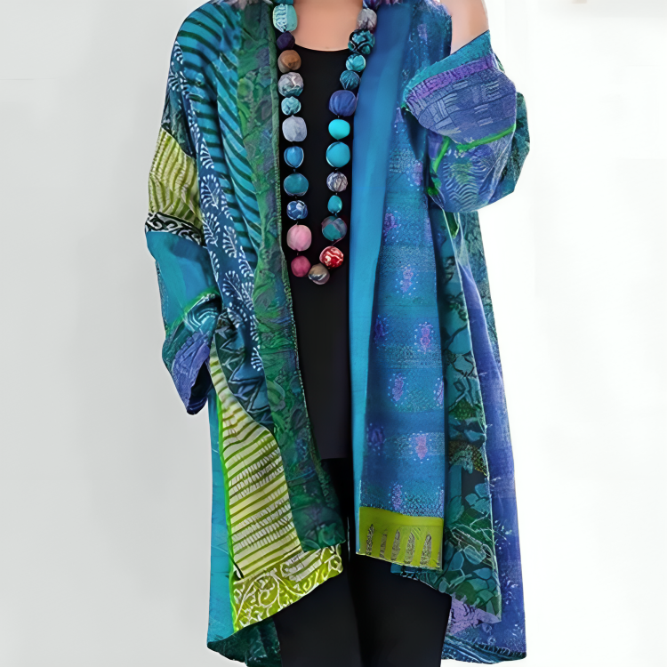 Stilla | Boho Chic Multifarvet Kimono Hot på udsalg
