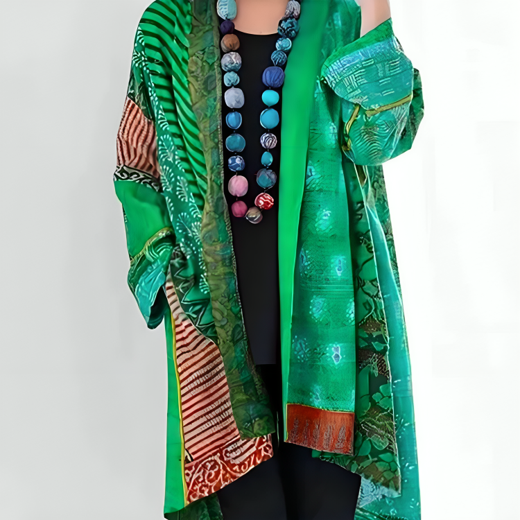 Stilla | Boho Chic Multifarvet Kimono Hot på udsalg