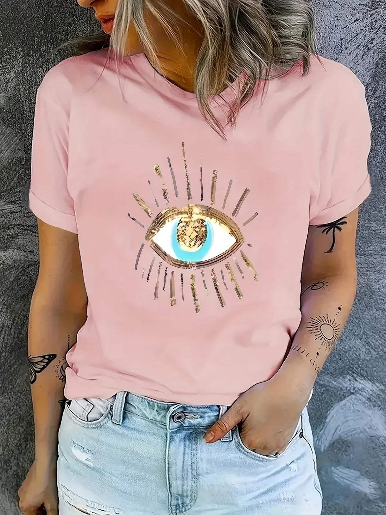 Stilla | T-shirt Dame Grafisk Print Komfortabel Perfekt Til Hverdag