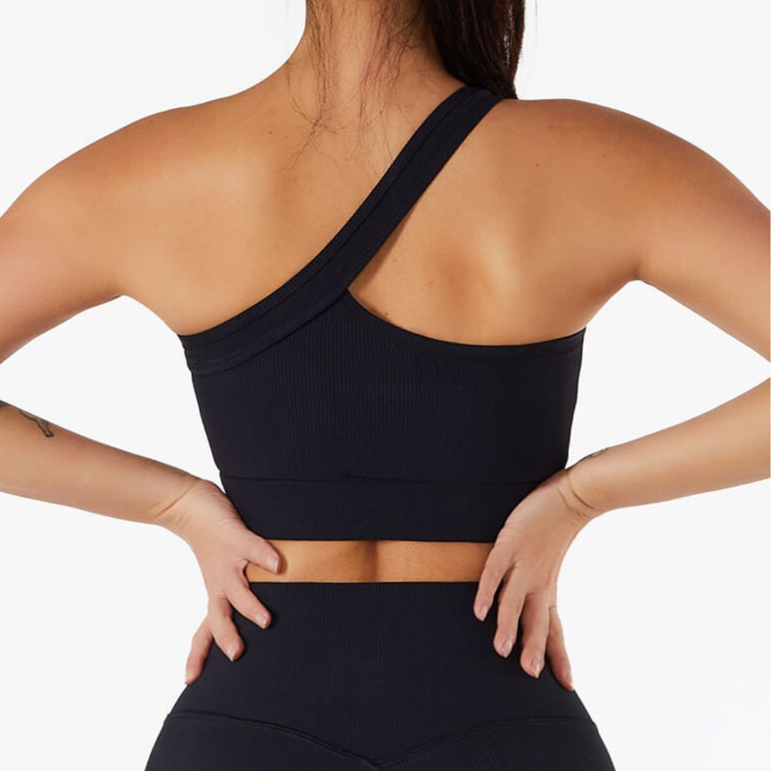 Stilla | Asymmetrisk Ribbet Crop Top