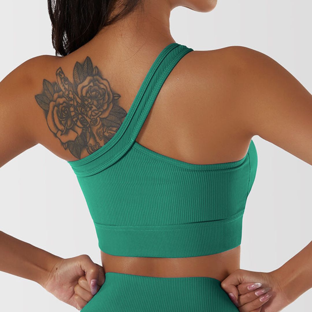 Stilla | Asymmetrisk Ribbet Crop Top