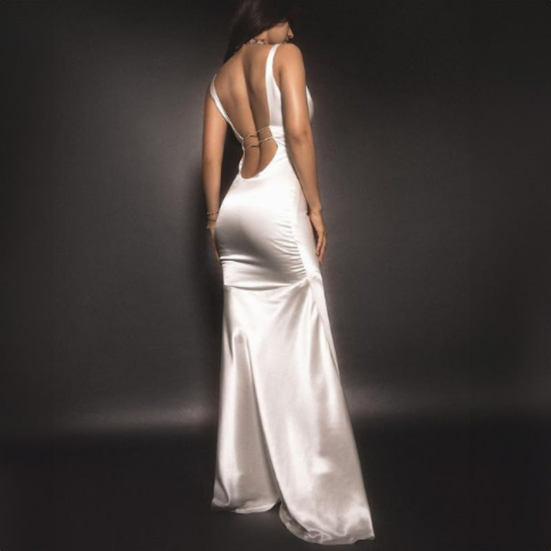 Stilla | Sexy Tube Til Toppen Hip Tight Slimming Elegante Fishtail Strap Kjole på udsalg