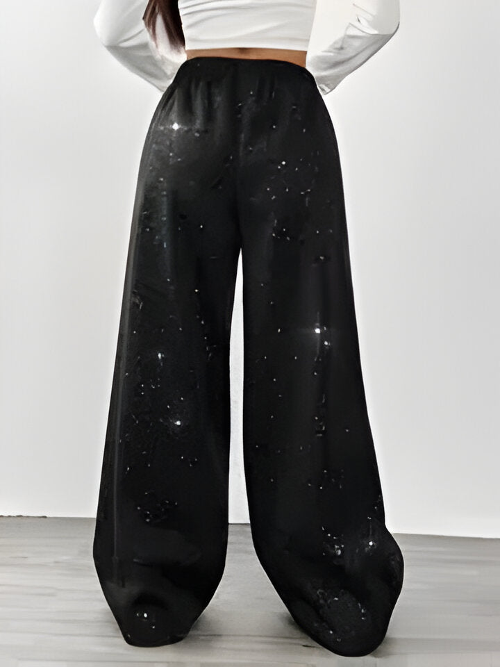 Stilla | Kvinder Casual Stjernespækket Galaxy Print Bred Ben