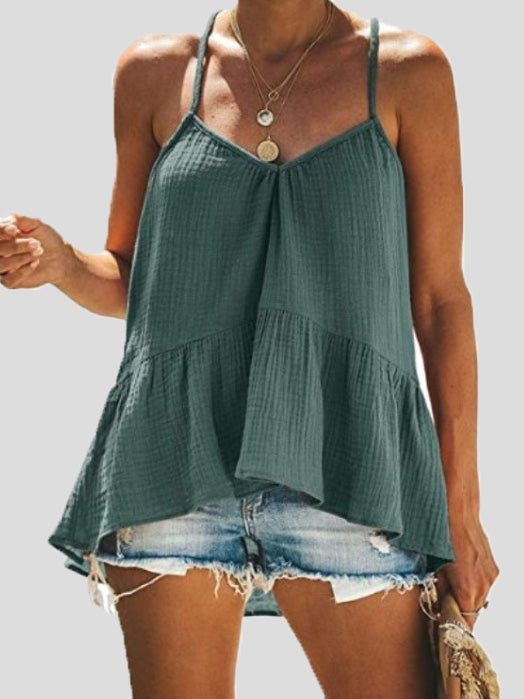 Stilla | Kvinders Tanktoppe Sling V-hals Flæse Flow Tanktop
