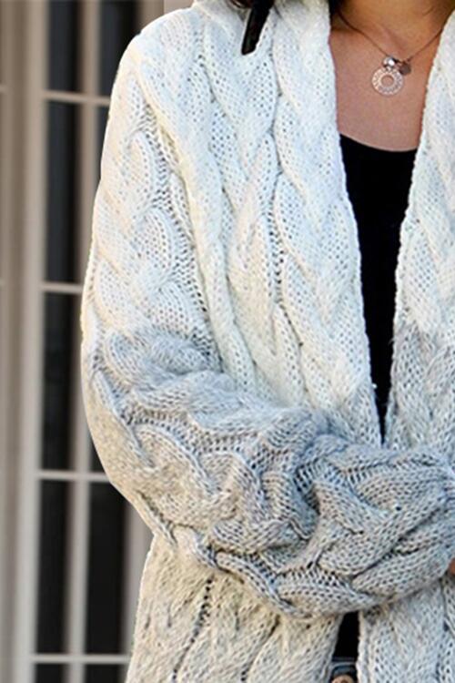 Stilla | Block Åben Front Kabelstrik Cardigan