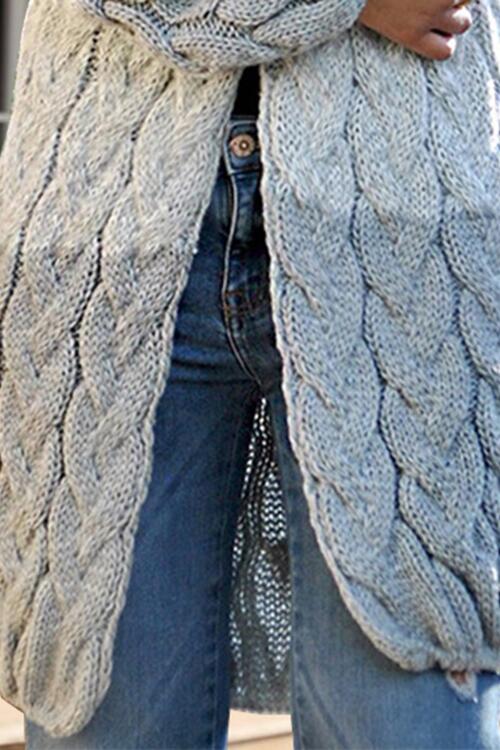 Stilla | Block Åben Front Kabelstrik Cardigan