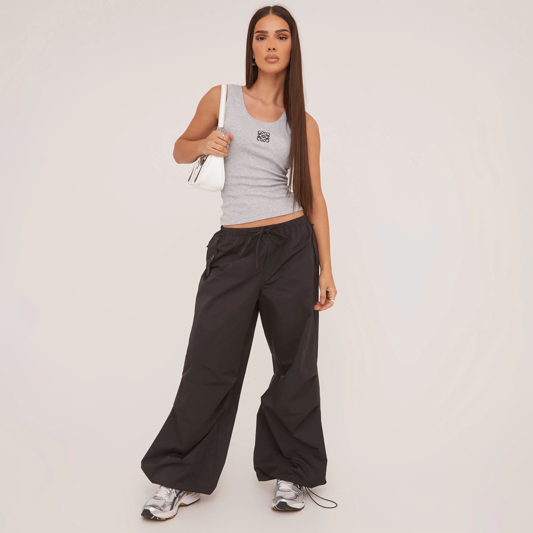 Stilla | Ribbet Tanktop Broderi Detaljer Levere