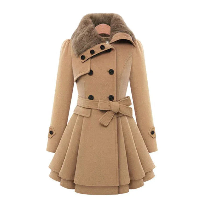 Stilla | Trench Chic Med Vegansk Pels Online nu
