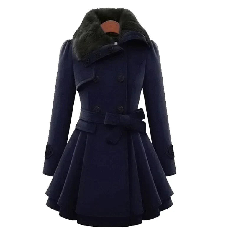 Stilla | Trench Chic Med Vegansk Pels Online nu