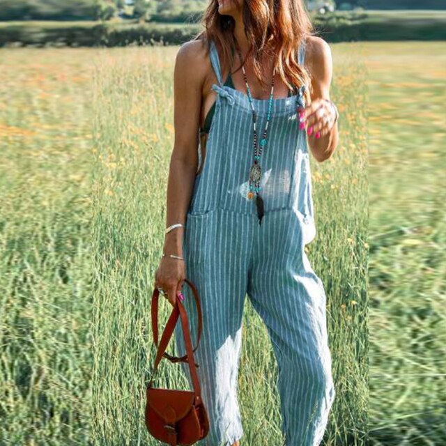 Stilla | Stribet Print Jumpsuit Mode