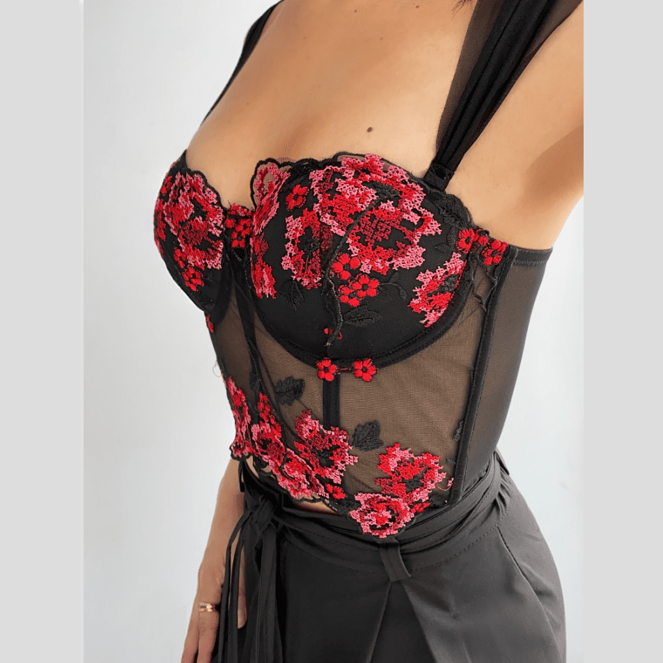 Stilla | Rose Trykt Body Rabat