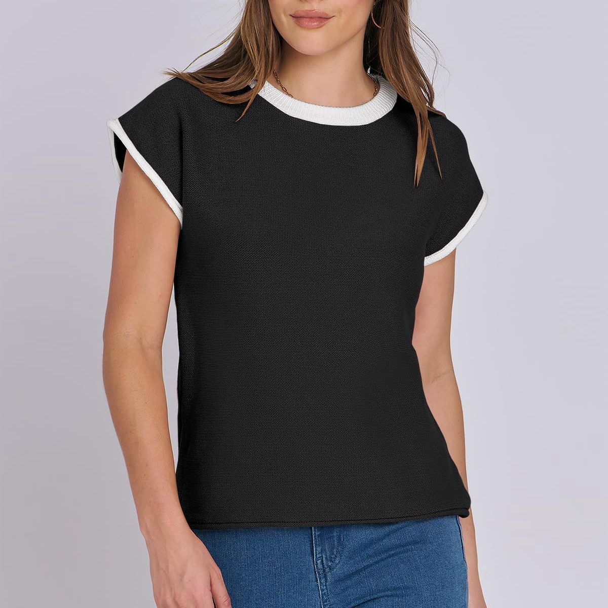 Stilla | Casual Stribet Sweater Levere