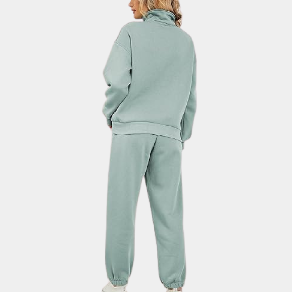 Stilla | Behageligt Kvinder Sweatshirt Sæt Med Lynlås Online nu