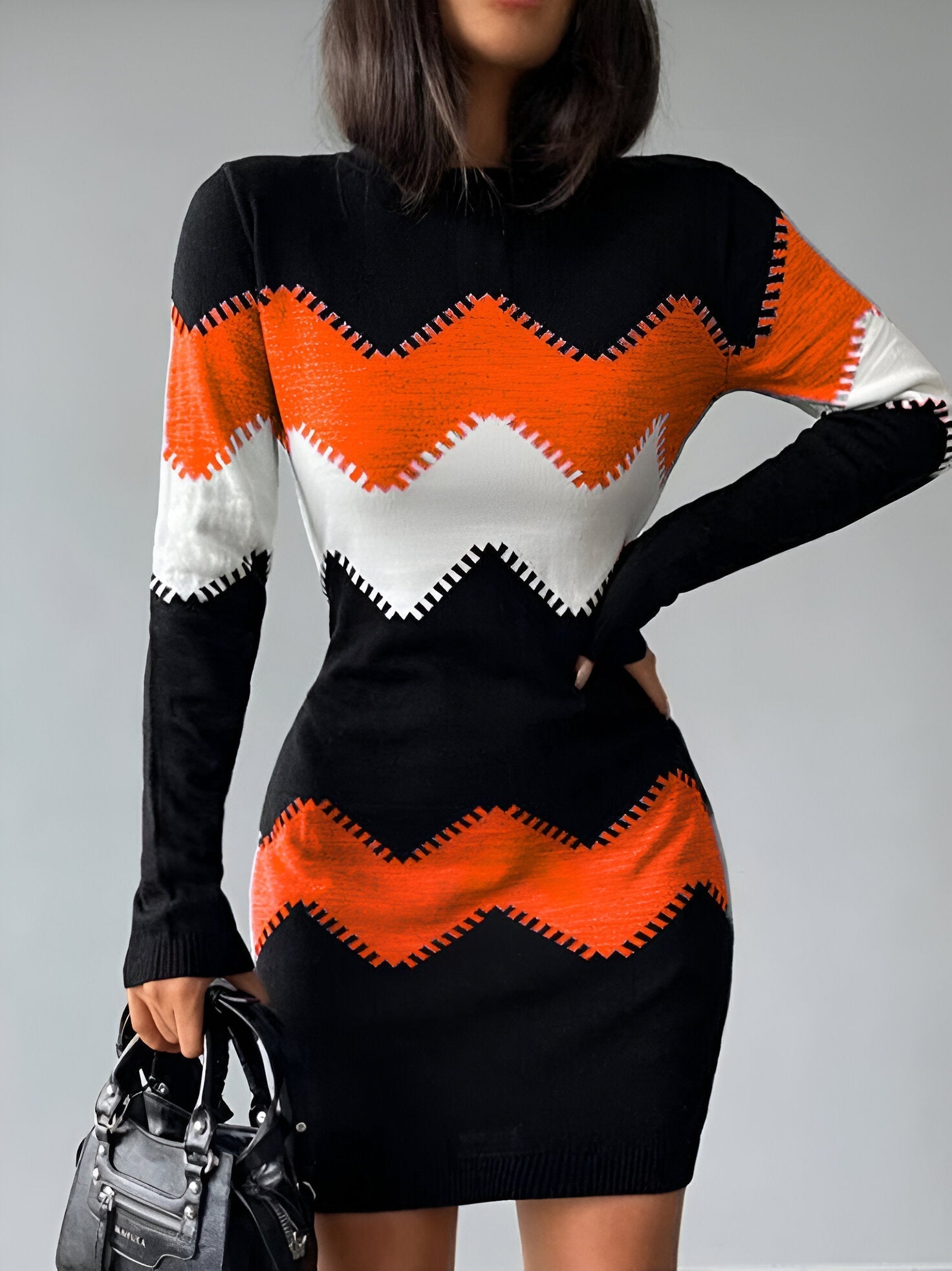 Stilla | Elegante Strikket Bodycon Mini Kjole Rabat