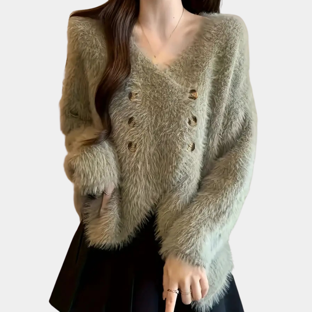 Stilla | Luksuriøs Pels Sweater til Kvinder Online