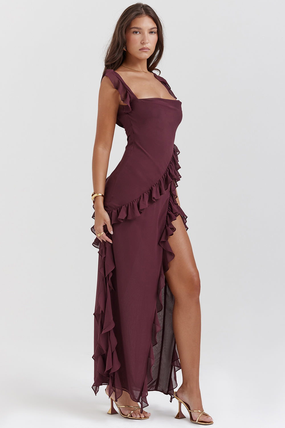 Stilla | Chic Ruffle Kjole Online Hot Salg