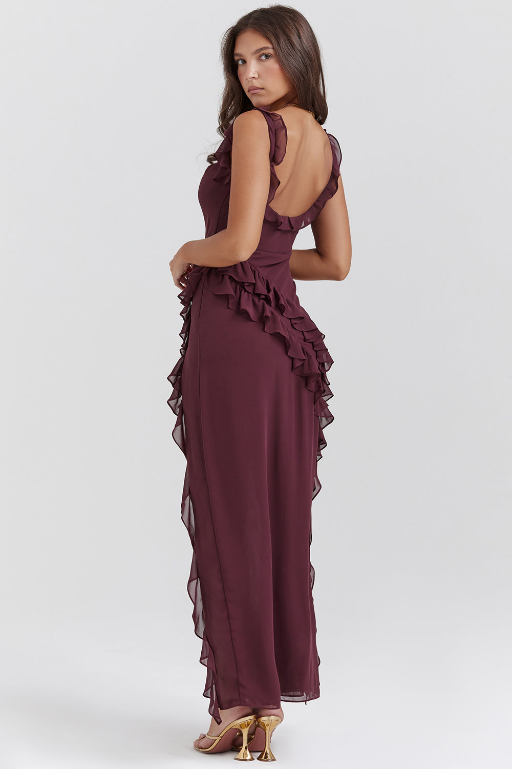 Stilla | Chic Ruffle Kjole Online Hot Salg