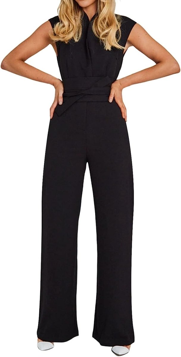 Stilla | l ærmeløs jumpsuit med brede ben