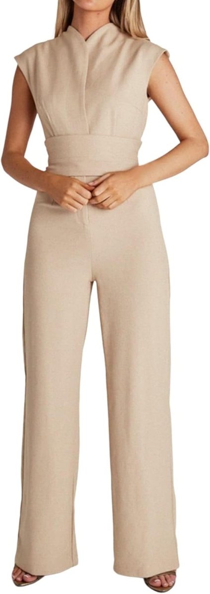 Stilla | l ærmeløs jumpsuit med brede ben