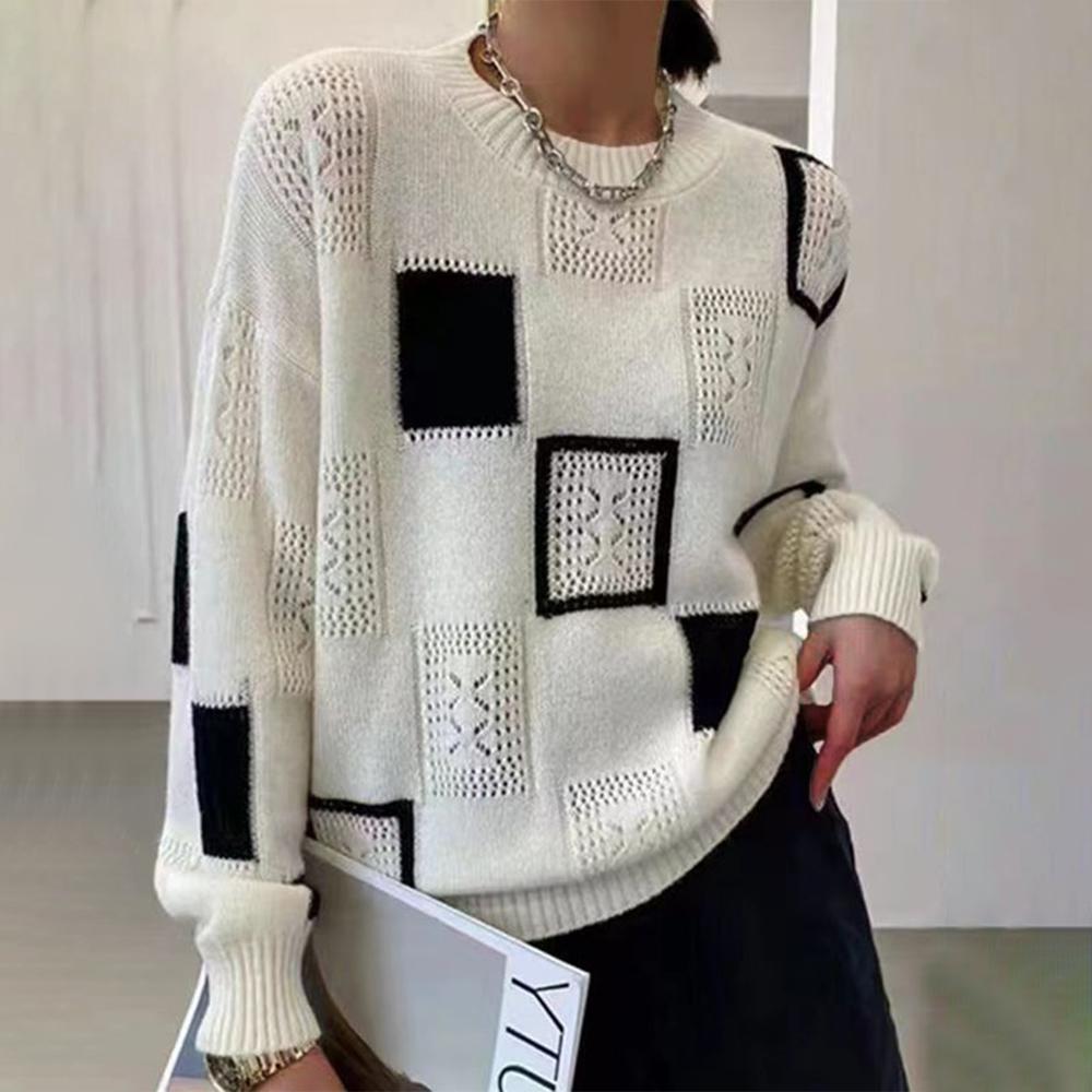 Stilla | Afslappet Geometrisk Pullover på udsalg