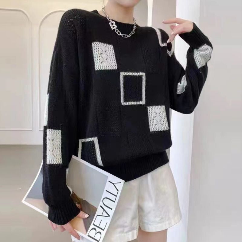 Stilla | Afslappet Geometrisk Pullover på udsalg