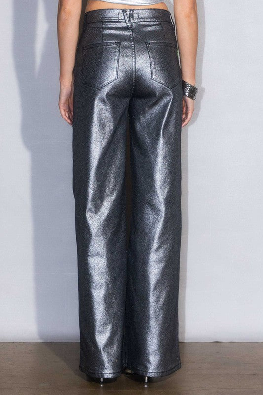 Stilla | High Rise Wide Jeans Online salg