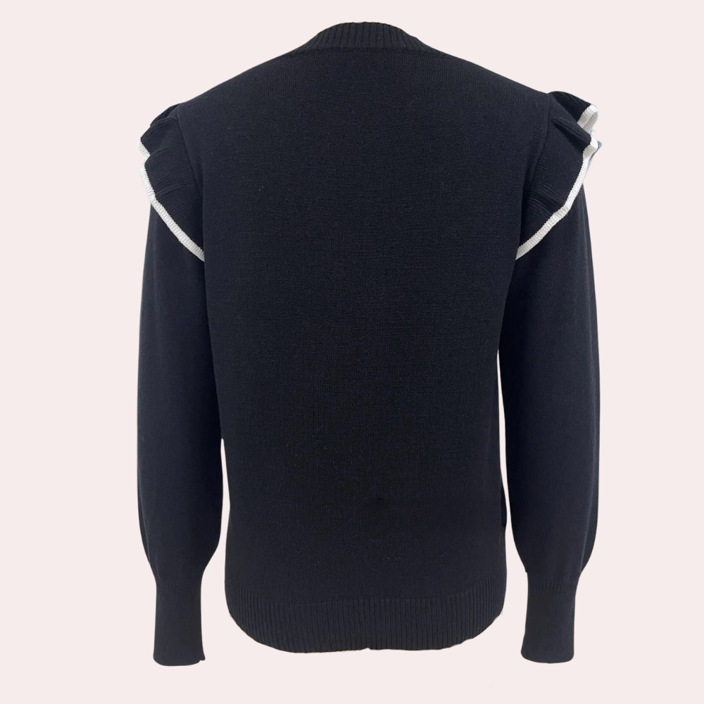 Stilla | Moderne Damepullover med Behageligt Volantmønster Online nu
