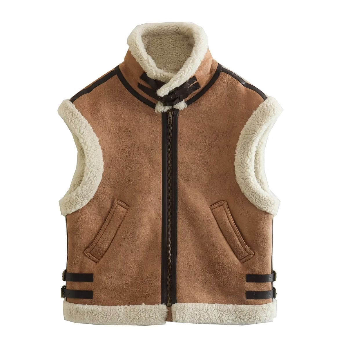 Stilla | Kvindevest med Fleecefor Forskellige Farver Kunstlæder Varm og Trendy Online nu