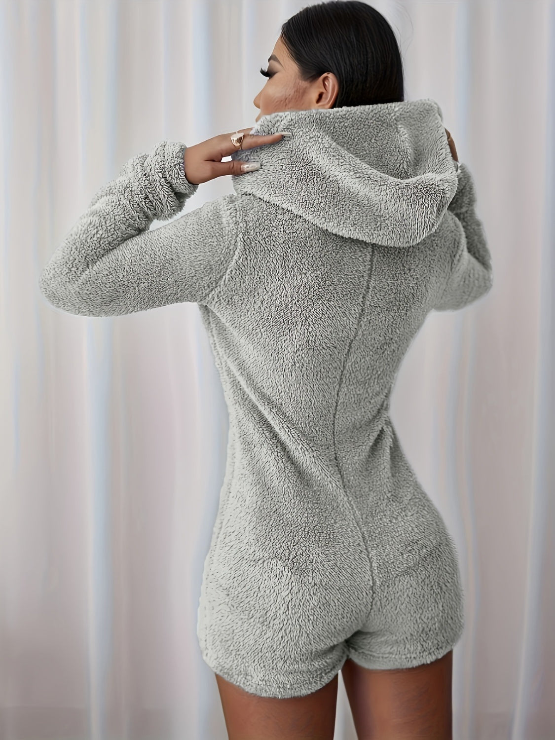 Stilla | Pels-Half-Zip Langærmet Hættedragt Online salg