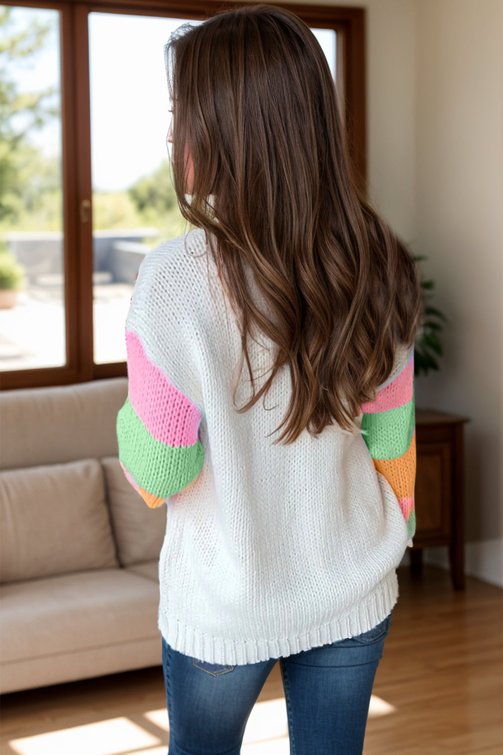 Stilla | Blok Rund Hals Sweater Rabat