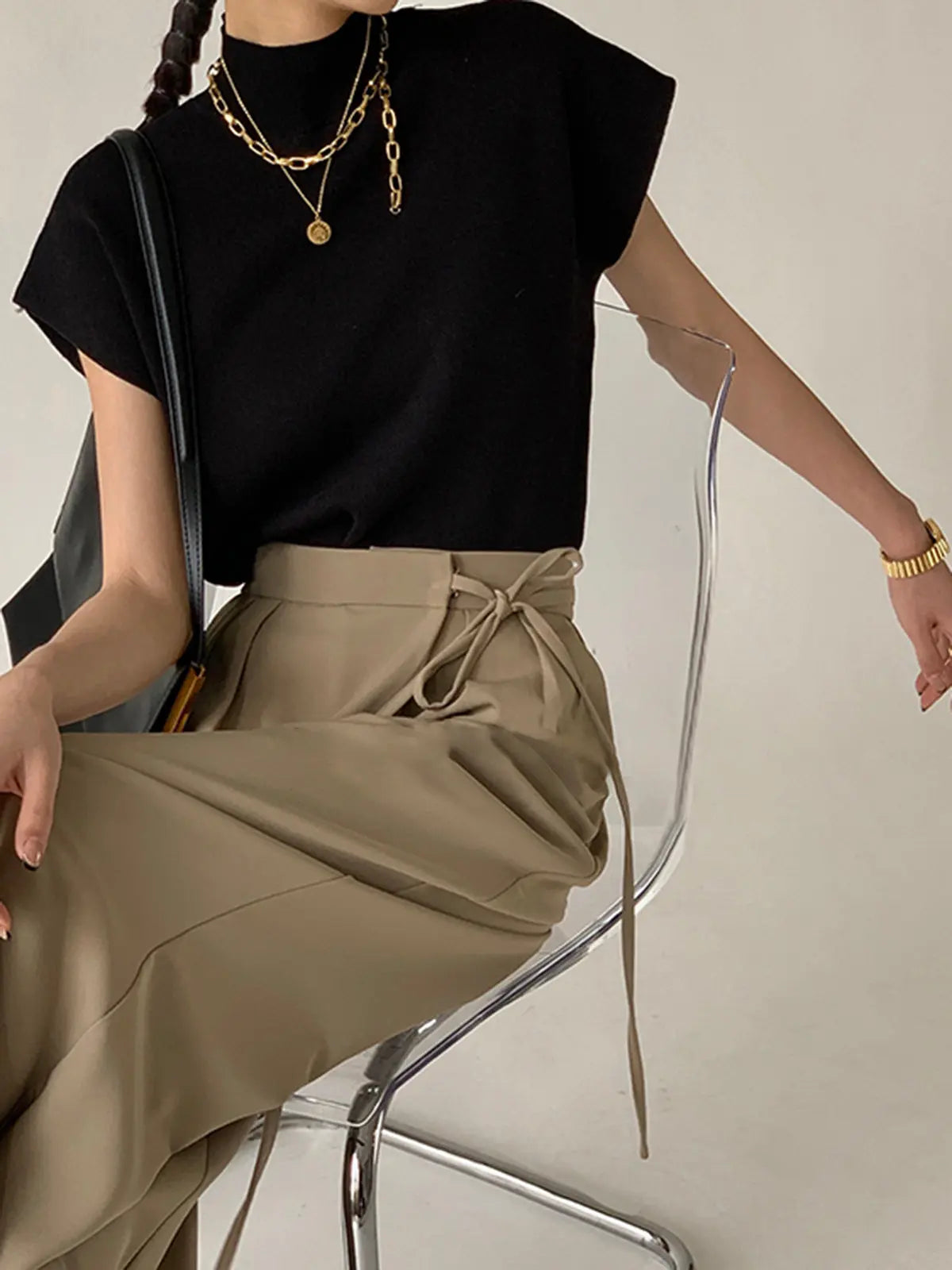 Stilla | Solid Pullover Sweater Vest Online Hot Salg
