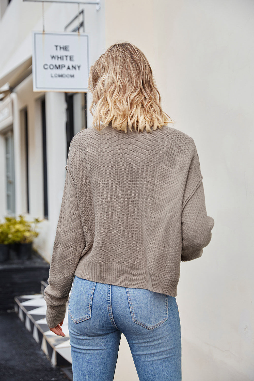 Stilla | Ned Exposed Seam Cardigan Hot på udsalg