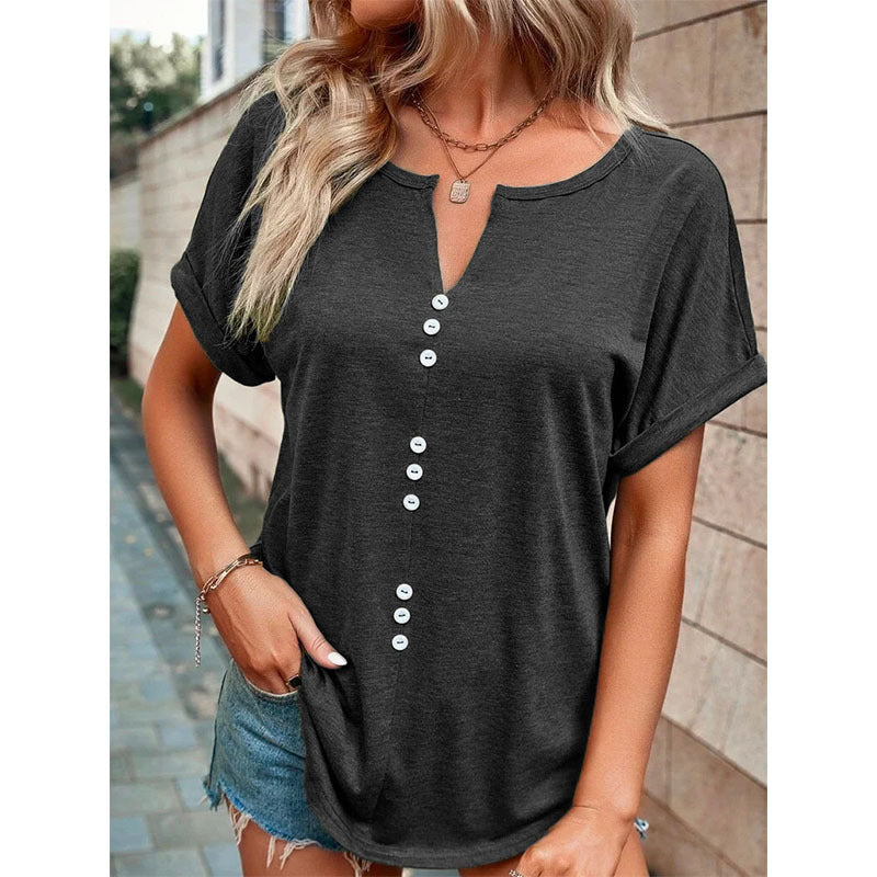Stilla | Sommerbluse med knapdesign Levere