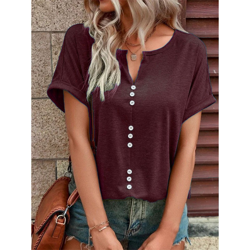 Stilla | Sommerbluse med knapdesign Levere