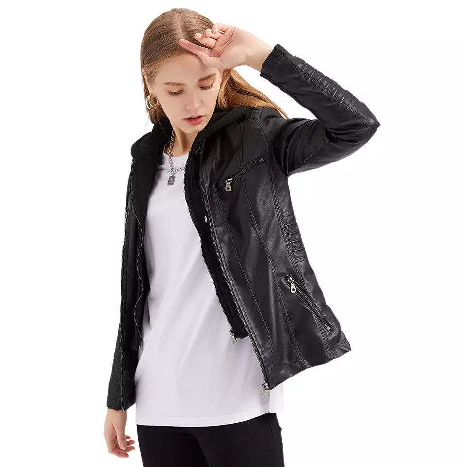 Stilla | Sporty Eco Læderjakke Online