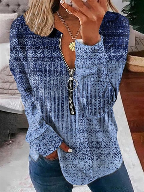 Stilla | Vintage Sweater med Blomster Mønster