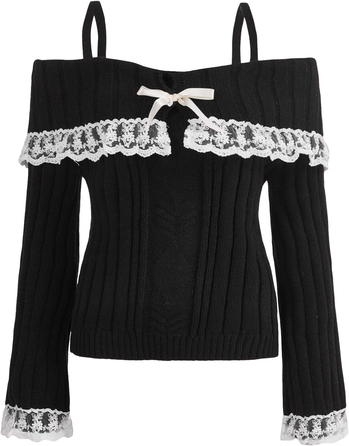 Stilla | Bluse Off Shoulder Bluse Med Blonde på udsalg