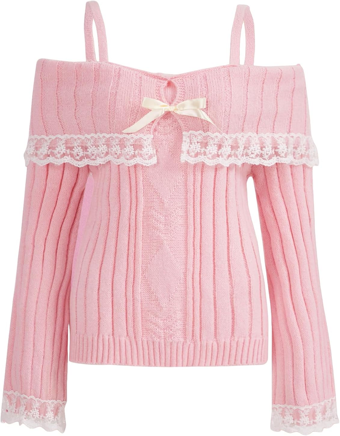Stilla | Bluse Off Shoulder Bluse Med Blonde på udsalg