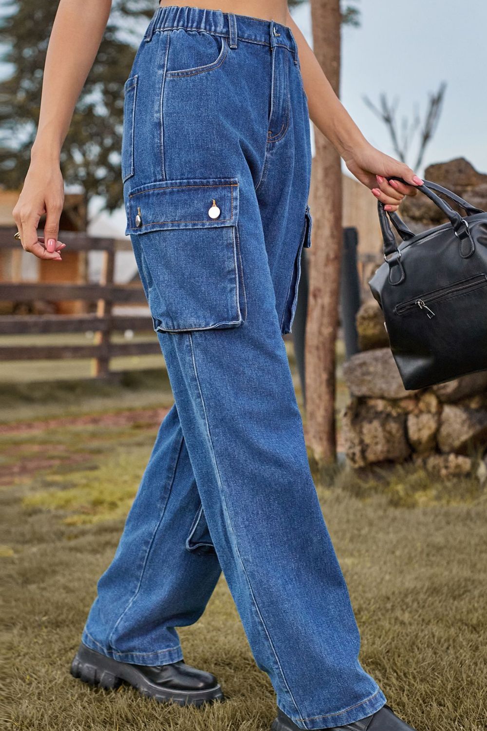 Stilla | Fit Lange Jeans Med Lommer Rabat