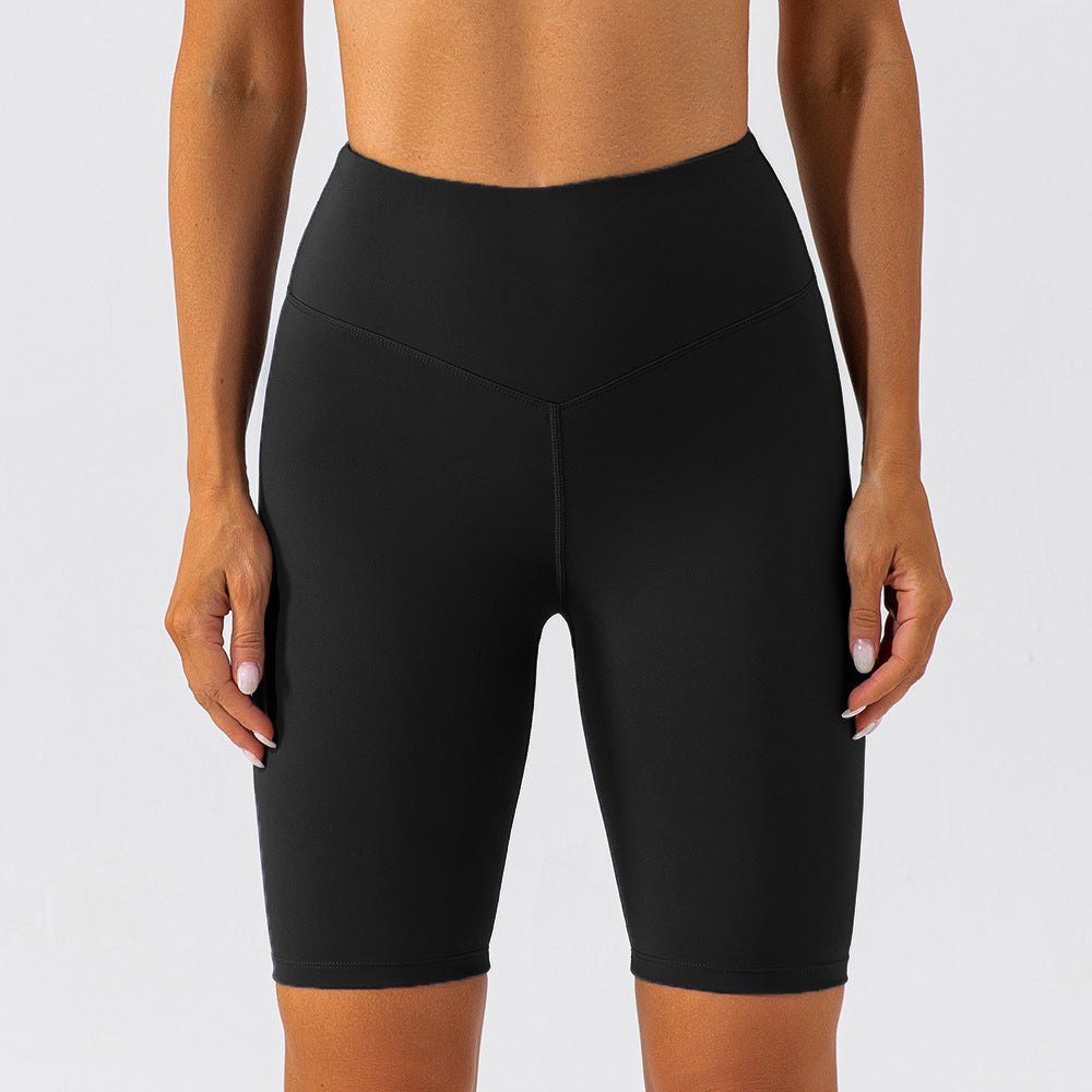 Stilla | High Waist Nude Feel Yoga Shorts Hip Lift, Hurtørrende Sports Cykelbukser Online nu