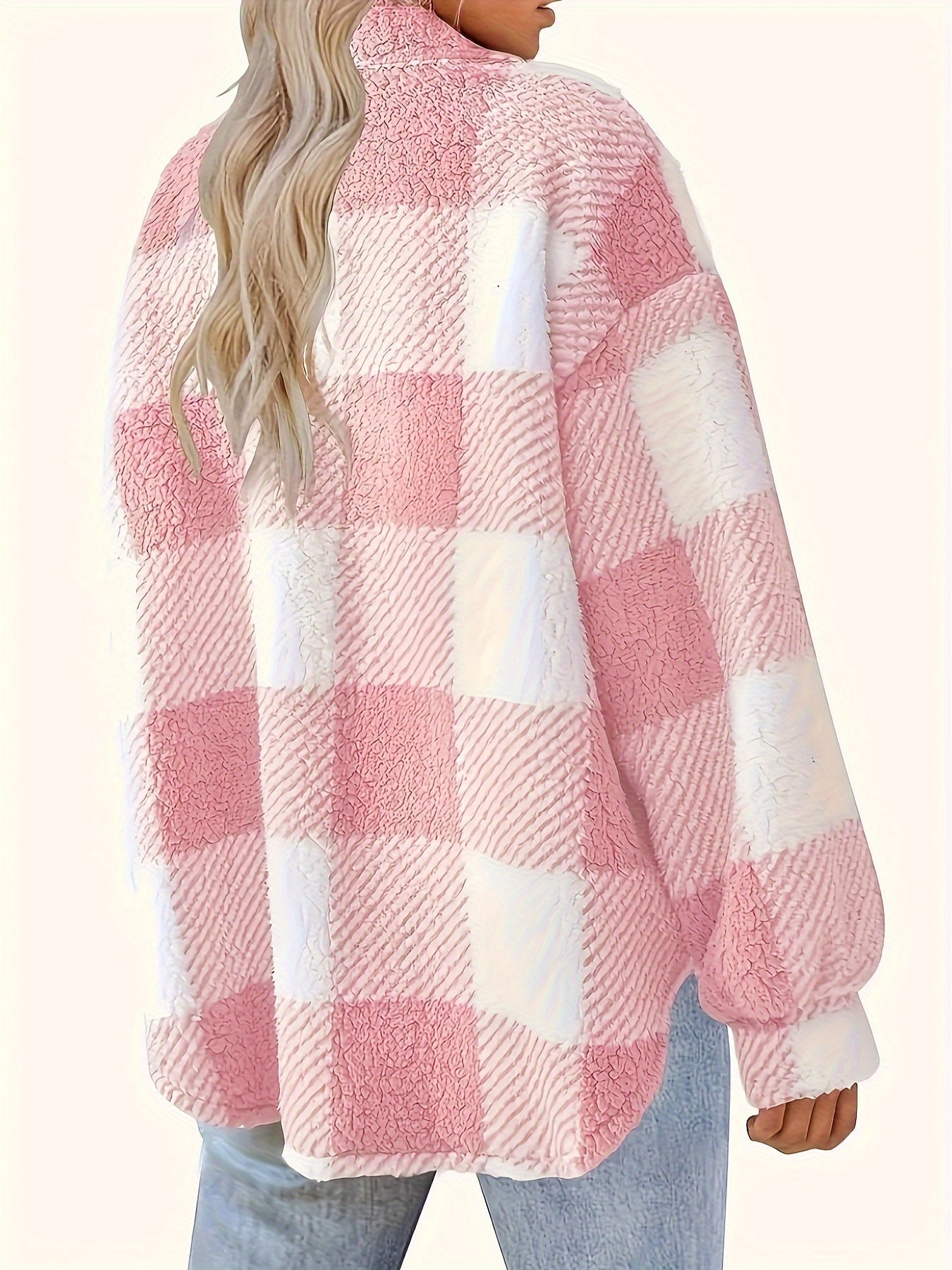 Stilla | Rutet Oversize-Jakke Hot på udsalg