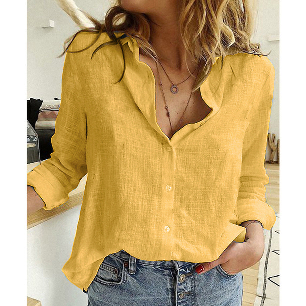 Stilla | Loose Damebluse Med Knapliste Og Reverskrave Rabat