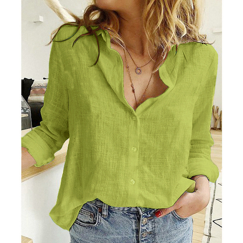 Stilla | Loose Damebluse Med Knapliste Og Reverskrave Rabat
