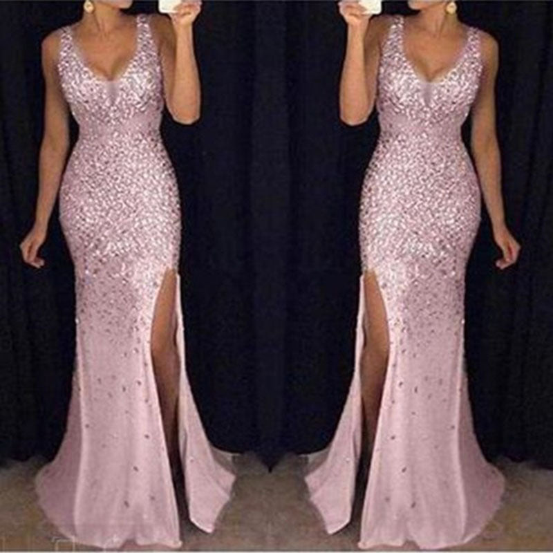 Stilla | Elegant Lang Nederdel Aften Kjole Dress Mode