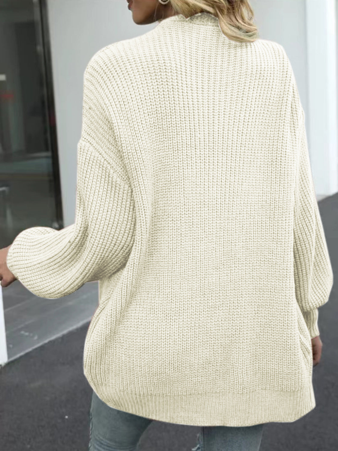 Stilla | Skulder Ballon Ærme Cardigan Online nu