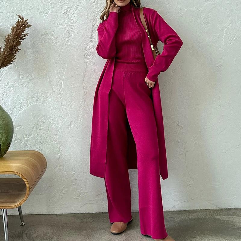 Stilla | Kvinders Hyggeligt Tre Delt Loungewear Sæt